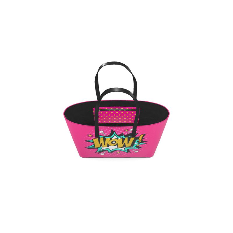 Pop Art -Wow Leather Tote