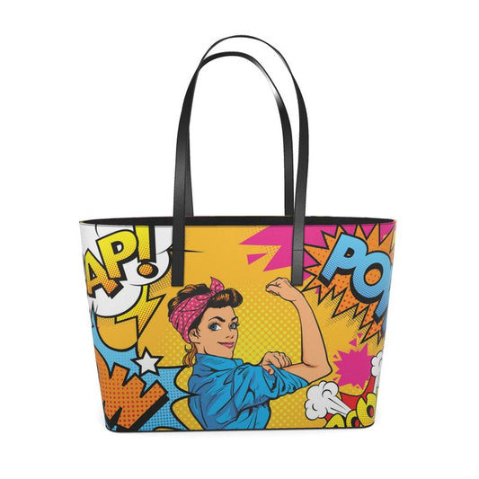 Pop Art - We Can Do It Leather Tote