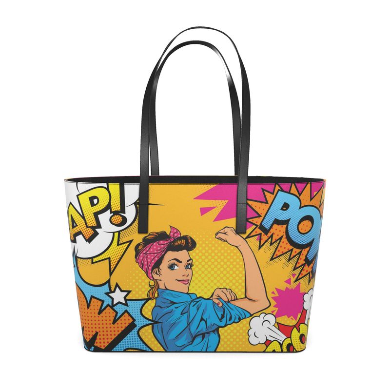 Pop Art - We Can Do It Leather Tote