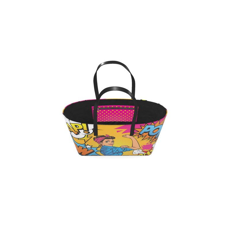 Pop Art - We Can Do It Leather Tote